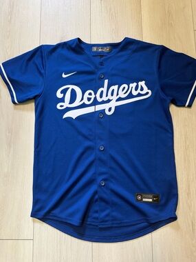 Nike MKB Kids Los Angeles Dodgers Blue Baseball Jersey #50 Mookie Betts Size M